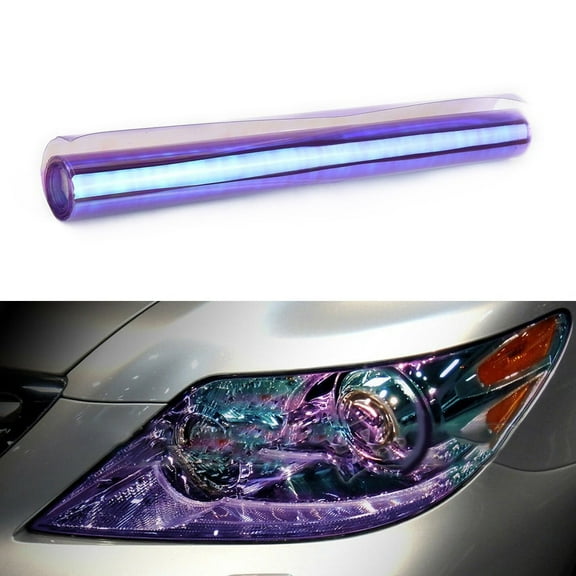 Cogfs Purple Chameleon Neo Chrome Headlight Taillight Fog Gloss Vinyl Tint 12"x24"In