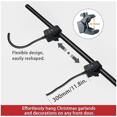 thumbnail image 6 of Garland Hanger for Door Frame,Garland Hanger,Adjustable,No Drill Reusable Front Door Garland Holder Hook for Christmas, Wreaths, String Lights,2,Fits 71''-81'' Doors, 6 of 8