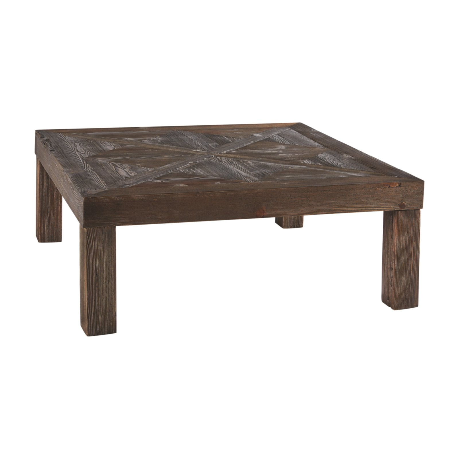 Signature Design By Ashley Ossereene Rustic Square Coffee Table Walmart Com Walmart Com