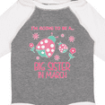 thumbnail image 4 of Inktastic I'm Going to Be a Big Sister in March Girls Long Sleeve Baby Bodysuit, 4 of 5