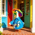 thumbnail image 5 of AuroraX 23 inch Porch Goose Outfits 19" Porch Goose Outfits for all The Seasons Summer Raincoat Seasonal Lawn Garden Decor Outdoor Porch Goose Accessories Blue, 5 of 6
