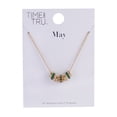 thumbnail image 5 of Time and Tru Goldtone Chain with Emerald Birthstone "May" Necklace, 5 of 5