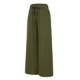 thumbnail image 2 of Yesfashion 2025 Women Sports  Pants High Waist Casual Wide Leg Long Lounge Pull On Trousers with Pocket, 2 of 8