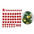 thumbnail image 3 of 60 piezas de adornos para árboles de Navidad, caja de regalo, adornos navideños decorativos para Rojo, 3 of 9