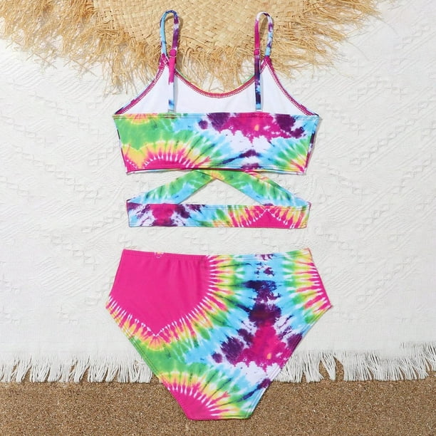 Maillot De Bain Tankini Deux Pièces Athlétique Pour Filles 8-16 Ans - Sport Et Plage