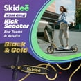 Skidee Scooter for Kids, Teens, Adults, 4 Adjustment Levels, Handlebar