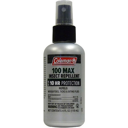 Coleman Max 100 Percent DEET Insect Repellent, 4 oz Pump Spray