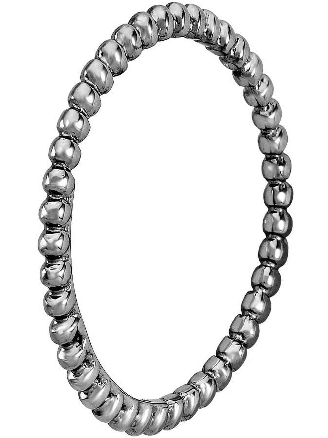 Stackable Expressions Sterling Silver Black Ruthenium-plated Ring