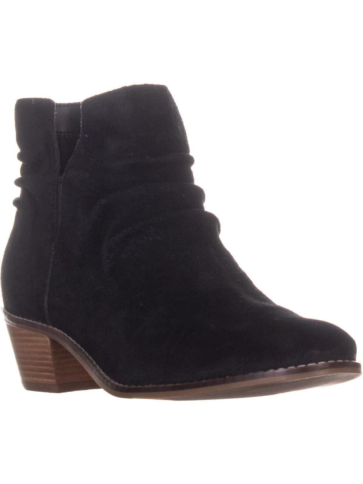 black slouch ankle boots womens