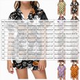 thumbnail image 3 of KPOPLK Halloween Pajamas Girls 2 Piece Pumpkin Ghost Sleepwear Short Sleeve Jammies for Kids Button-Down Nightwear Kids Pajamas Girls,Size 2-3 Years, 3 of 6