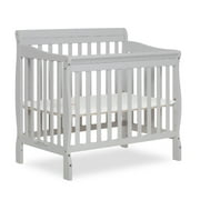 Dream On Me Aden 4-in-1 Convertible Mini Crib, Mystic Gray