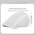 thumbnail image 7 of 2 Pack Men's Mesh Cap Breathable Summer Newsboy Hat Beret Ivy Cap Irish Hiking Fisherman Hats, 7 of 7