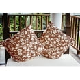 thumbnail image 3 of Simply Daisy 18" x 18" French, Country Brown, White, Multi-color Polyester Throw Pillow, 3 of 3