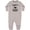 AC-Heather Grey, variant on Daddy Hunting Buddy Bow Hunter Baby Fleece Romper