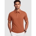 thumbnail image 5 of Cadmus Men's Polo Shirt Quick Dry Performance Short Sleeve Tactical Shirts Pique Jersey Golf Shirt,8688,Yellow,XL, 5 of 7