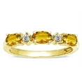 thumbnail image 2 of Star K � Oval 5x3 Genuine Citrine three stone oval band, 2 of 9