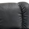 thumbnail image 4 of MCombo Swivel Recliners with Ottoman, Reclining TV Chairs with Vibration Massage, Faux Leather Ergonomic Lounge Chair for Living Room Bedroom 4832(Black), 4 of 7