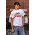 thumbnail image 4 of Funny Christian Y'all Need Jesus Men's Graphic T Shirt Tees Brisco Brands X, 4 of 6
