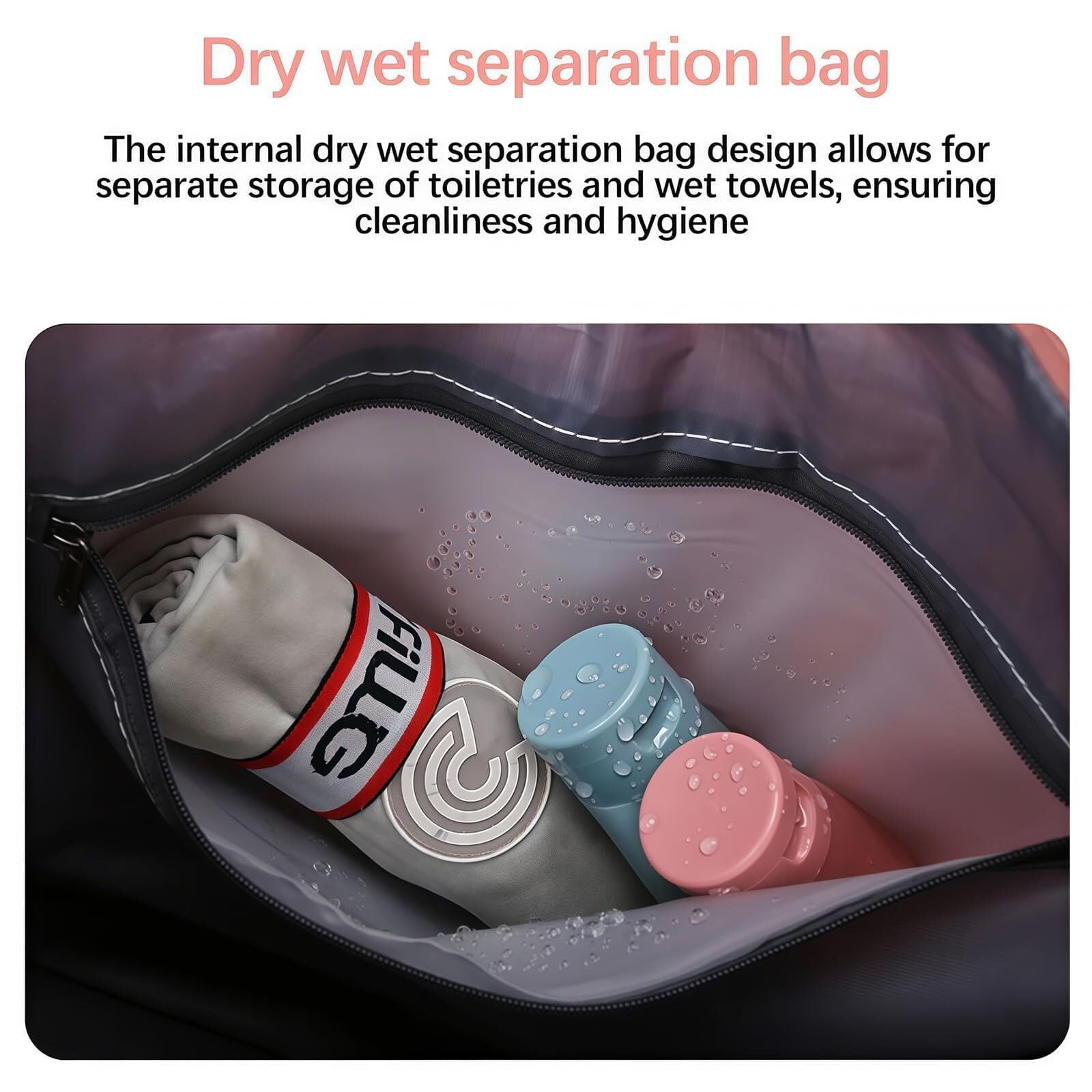 Large Capacity Travel Bag with Wheels, Universal Wheel Removable, Expandable Foldable Duffle Bag