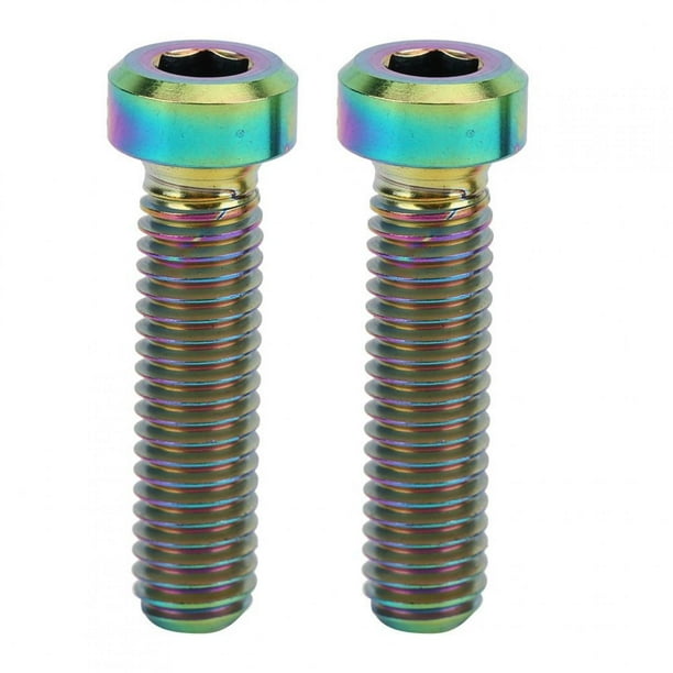 YLSHRF 2 Pcs Titanium Alloy Bolts Kit Bike Stem Hex Screws Set For