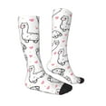 thumbnail image 3 of Haiem Alpacas and Hearts Socks, Funny Novelty Crazy Design Cotton Socks Sports Socks Knee High Socks For Men, Women,1Pairs - Gift For Working Friends, 3 of 8