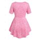 thumbnail image 2 of Camiseta de Espacio Teñido con Lentejuelas en Talla Extra Rosegal  Camisetas tallas grandes, 2 of 5