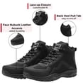 thumbnail image 3 of Alpine Swiss Brent Men's Lightweight Hiking Boots | Durable Outdoor Walking Shoes with Enhanced Grip & Comfortable Fit (RUNS LARGE – Size Down), 3 of 8