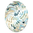thumbnail image 2 of Designart "Mirage Oasis Camo" Camouflage Vortex Round Wall Mirror - Oval Printed Decorative Mirror - Multiple Color Options, 2 of 5