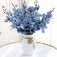 thumbnail image 4 of JJKBVCLO 5 Forks 20 Simulation Flower Bouquet Magnolia Home Decoration Flower Photography Props Wedding 2 Bundles, 4 of 7