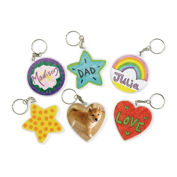 Colorations Create Your Own Keychains Set of 12 (Item KEYCHN