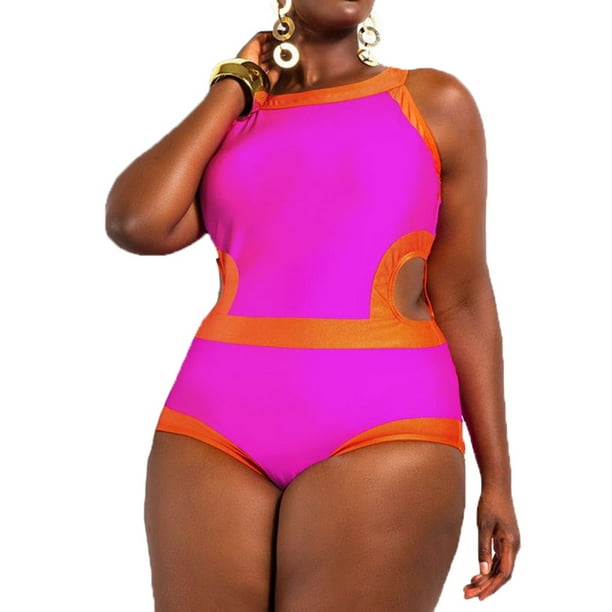 Nordamerika blåhval mønster Starvnc Women's Plus-Size Maxi Swimsuit Fluorescent Open Back Swimwear -  Walmart.com