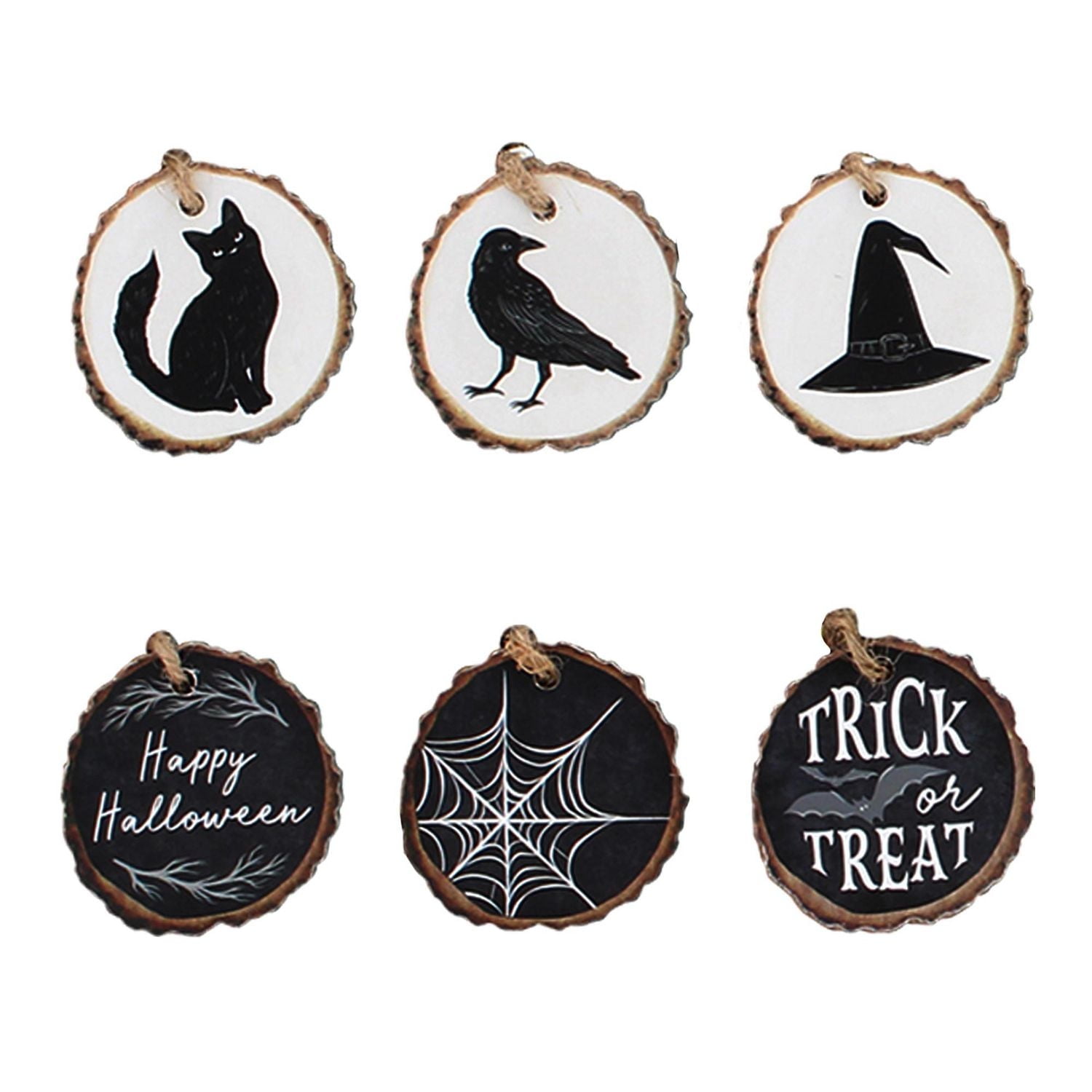 Tranches en imitation bois noires et blanches Way To Celebrate