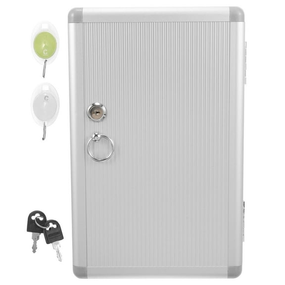 SEWCHICS Key Safe Box Electronic Lock Security Cabinet Wall Mountable Silver