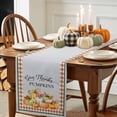 thumbnail image 3 of Fall Pumpkin Table Runner, Autumn Thanksgiving Kitchen Dining Table Decoration for Home Party Decor 13x90 Inches, 3 of 9