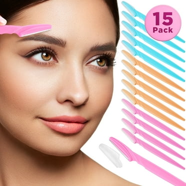 Dermaplaning Tool, Eyebrow Razor, Face Razors for Women, Multicolor 15 PK by Nysa-9