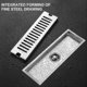 thumbnail image 4 of Stainless Steel Rectangular Floor Drain Floor Bathroom Shower Room Hotel Public Shower Drainage, 4 of 5