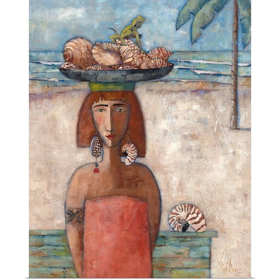 Great BIG Canvas | Rolled Wendy Wooden Poster Print entitled Lizard Island