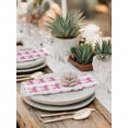 thumbnail image 6 of Cloth Napkins 1 Piece - 20x20 Inches, Pink Bow Ribbon Washable Reusable Table Napkins, Bowknot Bow Tie Aesthetics Minimalist Soft & Absortbent Dining Napkin for Party Wedding Hotel Restaurant, 6 of 8
