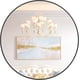 thumbnail image 1 of 32-pulgada grande aluminum alloy frame round mirror - high-definition, eco-friendly negra round bathroom mirror para over sink, entrada, bathroom, y vanity, 1 of 5