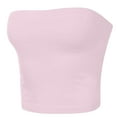 thumbnail image 6 of Tejiojio Women Clothes Clearance Women's Solid Color Summer Fashion Casual Top Tube Top Strapless Blouse, 6 of 6