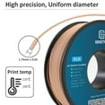 thumbnail image 2 of Geeetech Terracotta Matte PLA Filament Matte 1KG, 1.75mm 3D Printer Filament Dimensional Accuracy +/- 0.01mm, 1kg Carboard Spool (2.2lbs) for Most FDM 3D Printers, 2 of 7