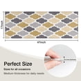 thumbnail image 5 of Multicolor Geometric Quatrefoil Pattern Kitchen Rug Mat,Kitchen Runner Rugs Non Skid Washable,Decorative Kitchen Floor Mats for Kitchen,Sink,Laundry,17"X47", 5 of 5