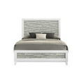 thumbnail image 2 of Rustic Gray White Queen Size Bed Set 4pc Wooden Bedroom Furniture, 2 of 6