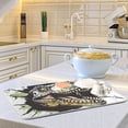 thumbnail image 6 of Dinosaur Face and Graffiti Dish Drying Mat Dish Drainer Rack Mats Water Absorbent Non-Slip Easy Clean Heat Resistant for Kitchen Counter, 6 of 8