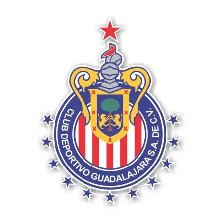 Chivas Guadalajara 2017 Champions 12 Stars Mexico Sticker Phone Decal Water Bottle Stickers Car Decals, Laptop Sticker