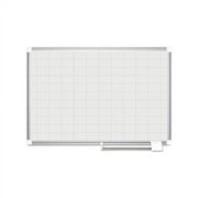 Grid Planning Board 48 x 36, 2 x 3 Grid, White/Silver