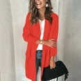 thumbnail image 2 of Siilsaa Blazers for Women Blazer Jackets for Women Work Casual Office Long Sleeve Fashion Dressy Business Outfits Red,S, 2 of 5