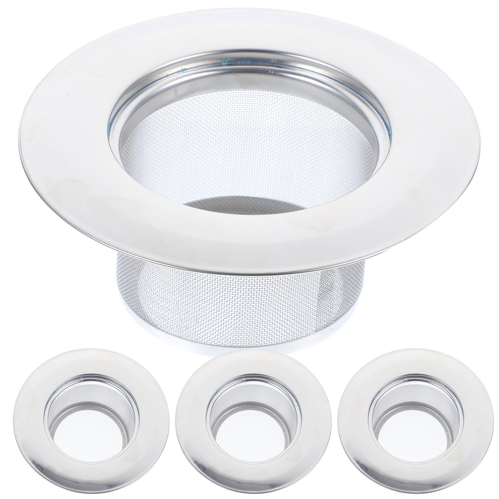 4pcs Sink Mesh Strainers Small Sink Drain Hair Catcher Utility Tub