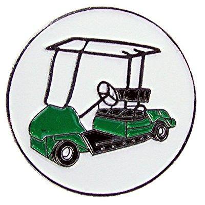 vintage golf cart ball marker w/magnetic hat clip