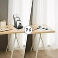 thumbnail image 3 of 3-Tier Pine Wood Literature Holder Black Trifold Brochure Organizer Countertop Book Display Rack Pamphlet Display Stand Flyer Holder Literature Holder for Magazine Booklets Pamphlet Menu, 3 of 7